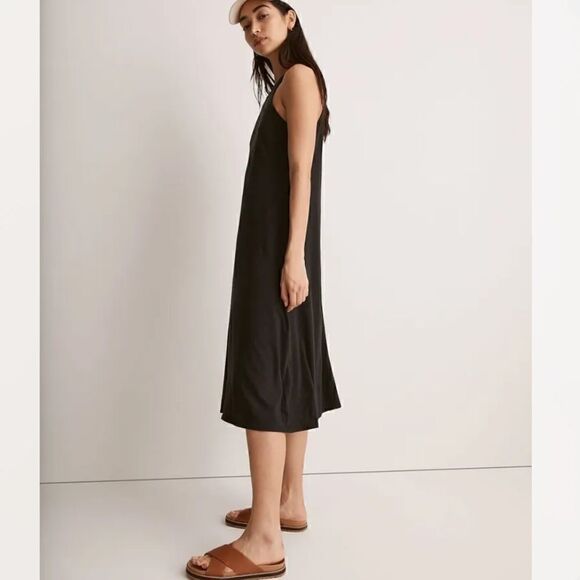 NWT Madewell Soft-fade Cotton Tank Dress Cover Up S Pull Over Crew Flowy Beachy - Picture 4 of 11